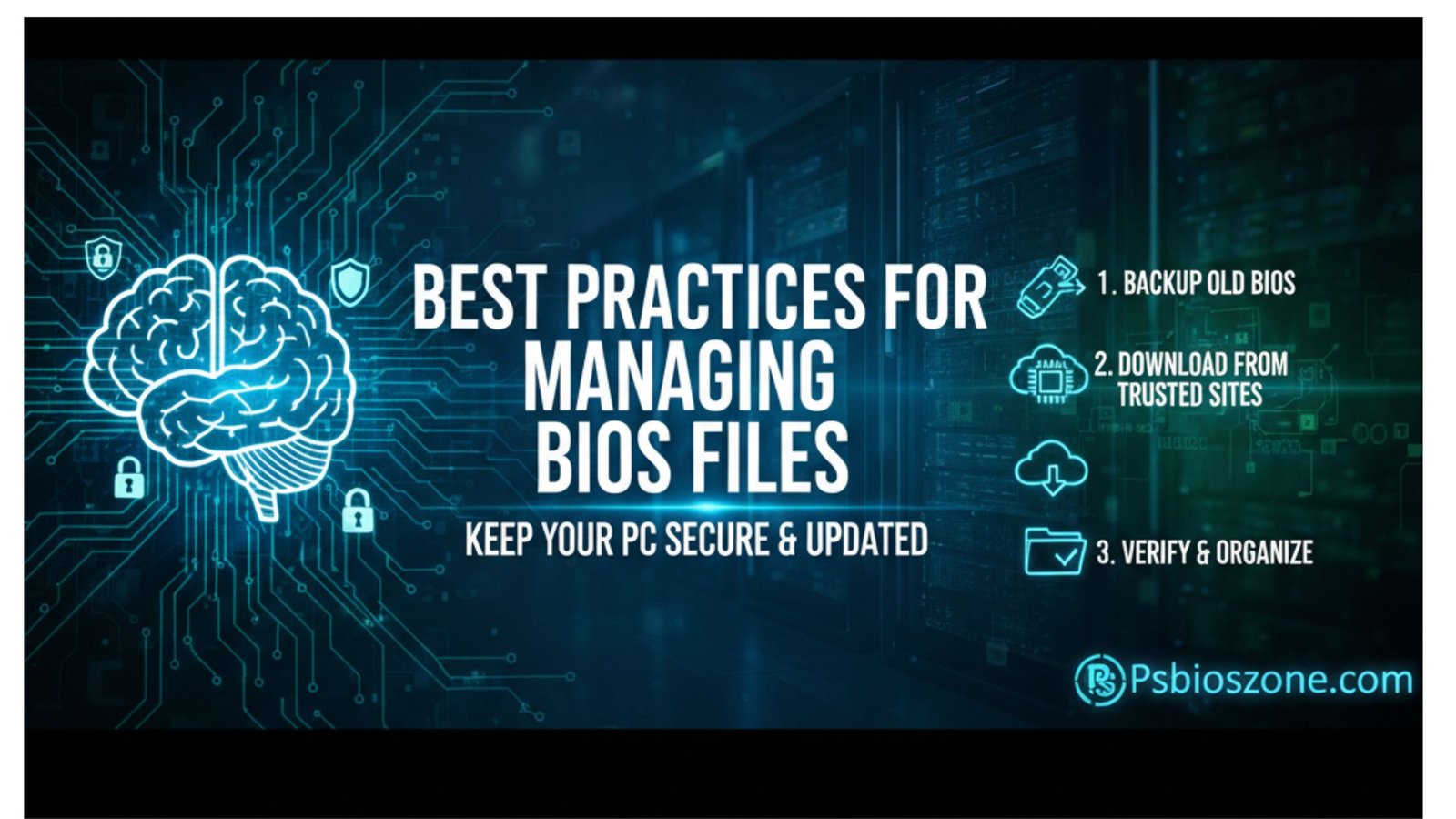 Best practices for managing BIOS files on PC.