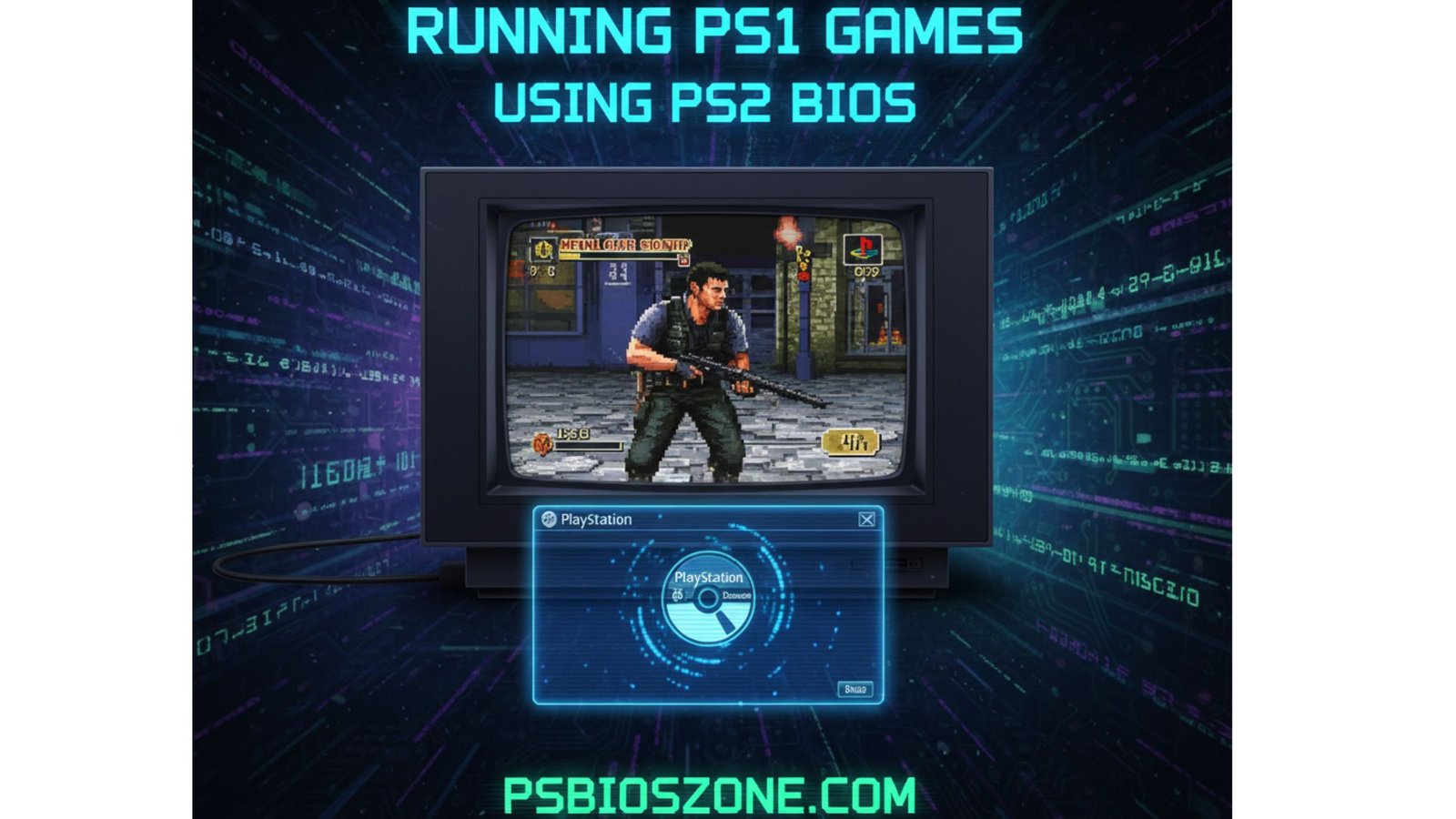 Running PS1 games using PS2 BIOS.
