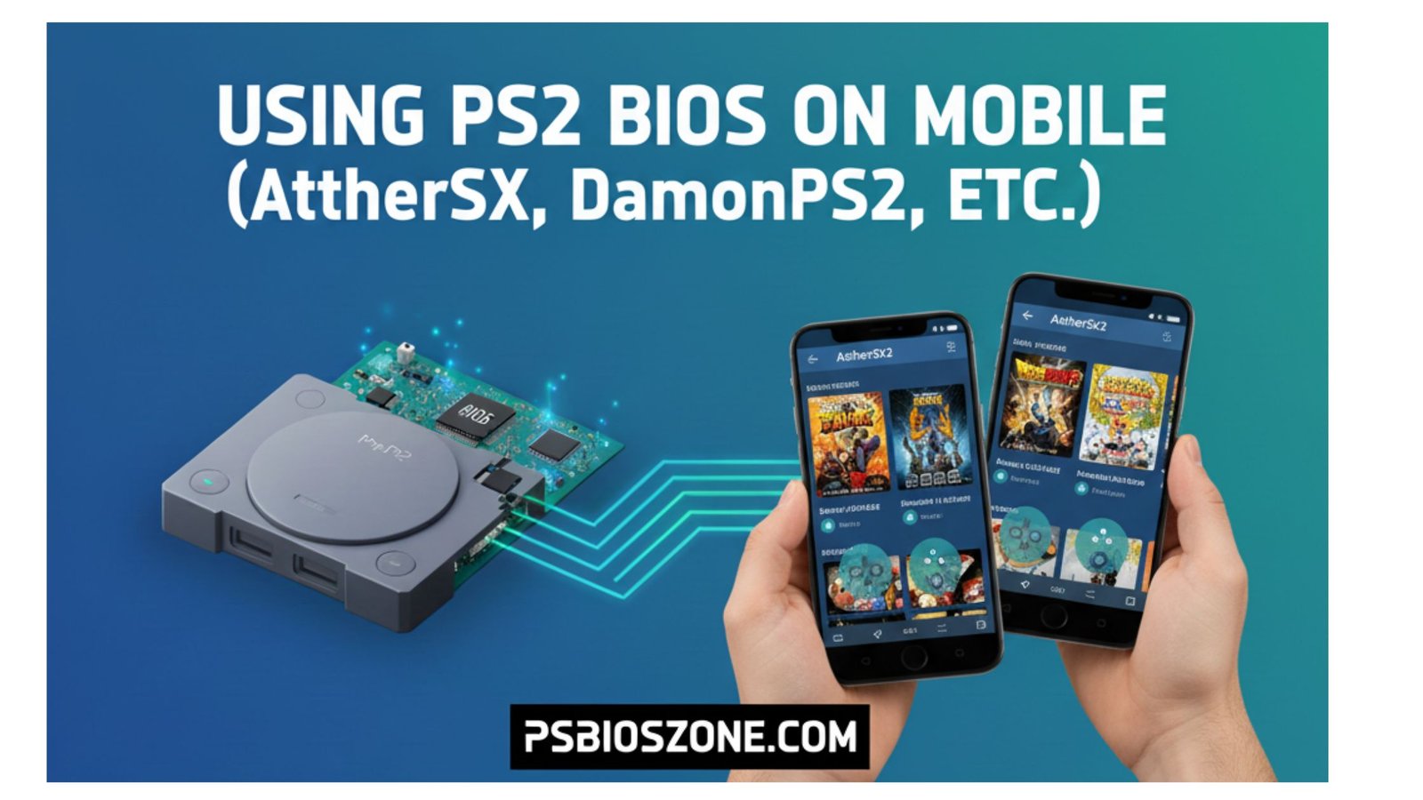Using PS2 BIOS on mobile (AetherSX2, DamonPS2, etc.).