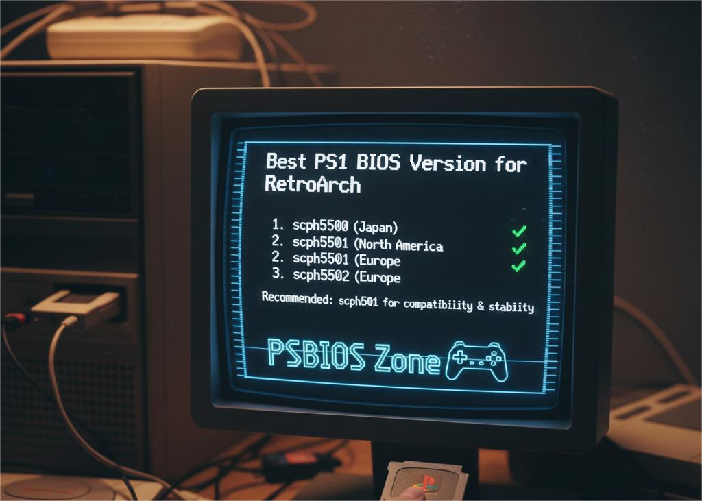 Best PS1 BIOS Version for RetroArch