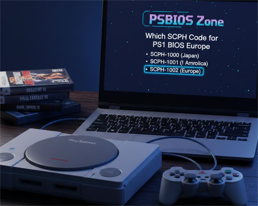 Which SCPH Code for PS1 BIOS Europe