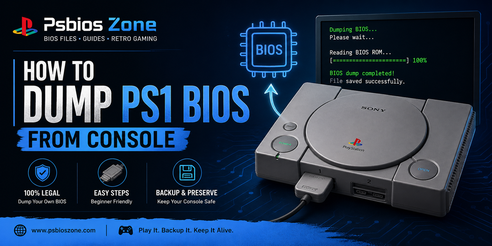 How to dump PS1 BIOS from console