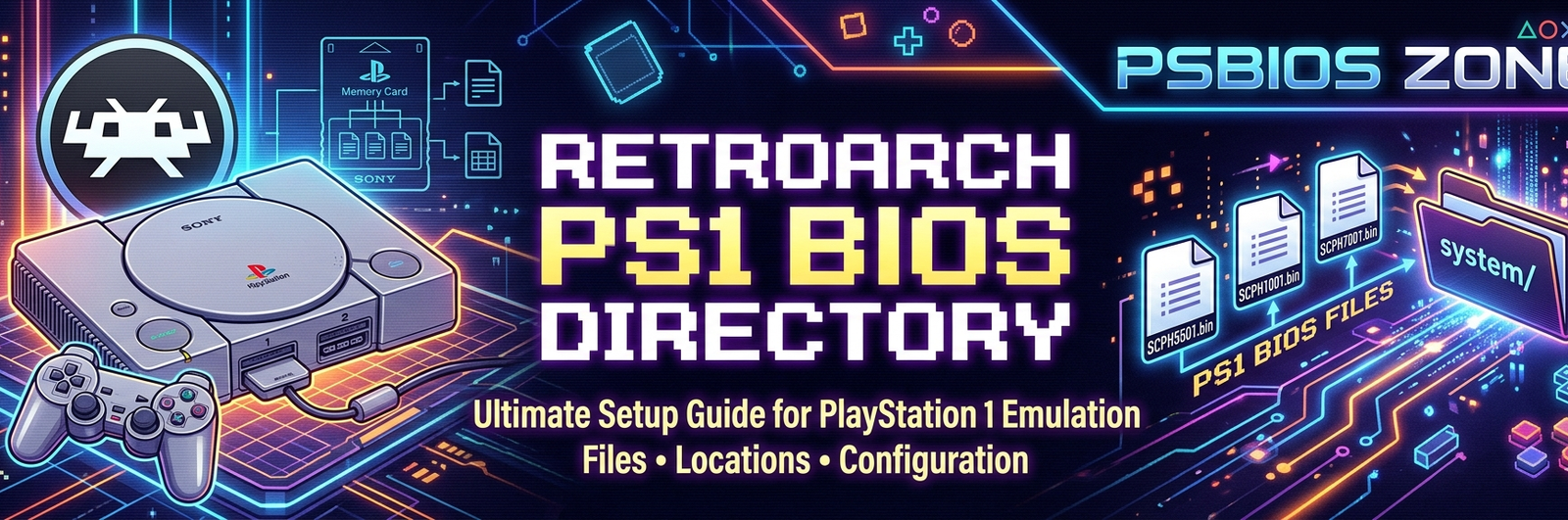 RetroArch PS1 BIOS directory